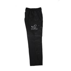 Kalhoty unisex černé - bílá výšivka